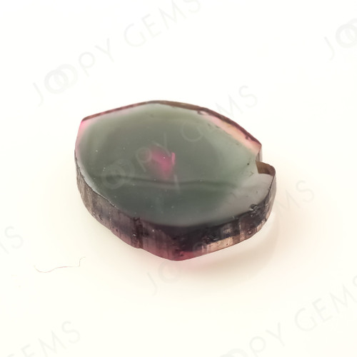 Joopy Gems Watermelon Tourmaline slice, 2.32 carats, 11.1x8.6x2.7mm, SLFRTOU53