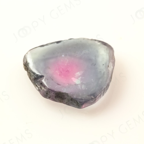 Joopy Gems Watermelon Tourmaline slice, 2.115 carats, 10.2x10.2x2.5mm, SLFRTOU55