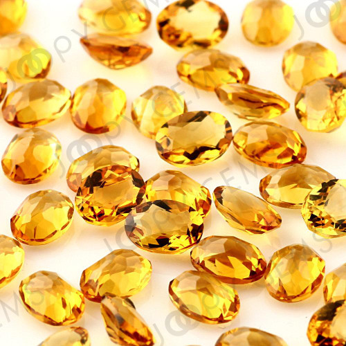 Joopy Gems SALE 004 Citrine Rose Cut Cabochon 7x5mm Oval - per stone