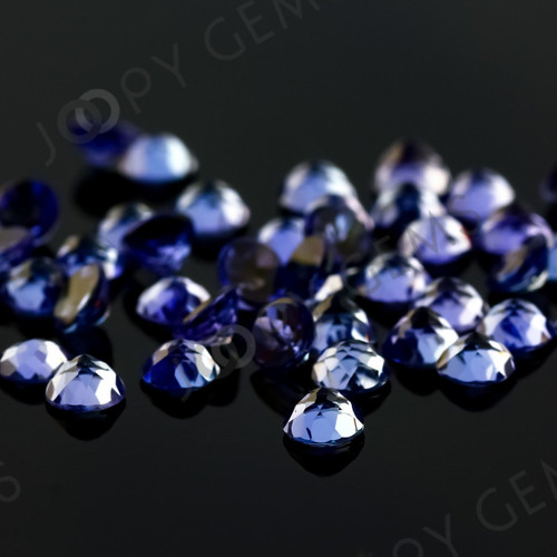 Joopy Gems Tanzanite Rose Cut Cabochon 4mm Round