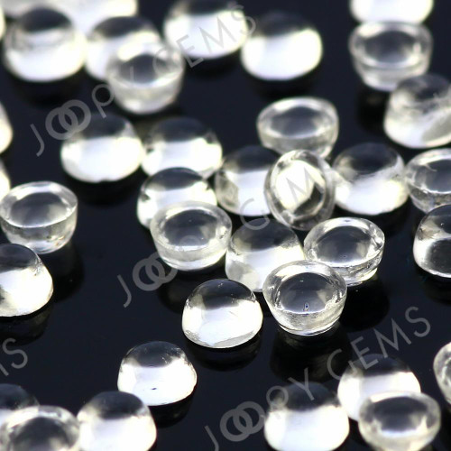 Joopy Gems White Topaz Cabochon 2mm Round