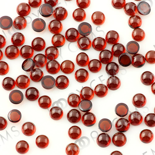 Joopy Gems Almandine Garnet Cabochon 4mm Round