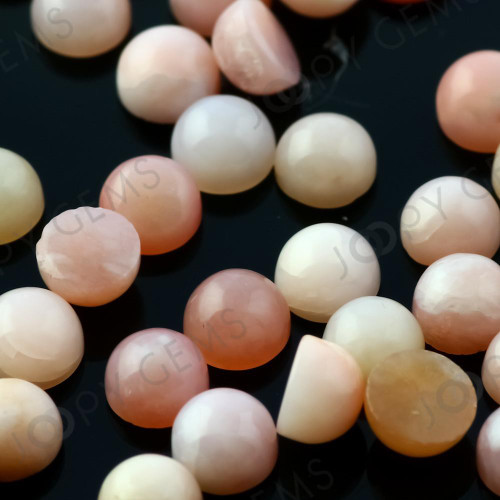 Joopy Gems Pink Opal Cabochon 4mm round