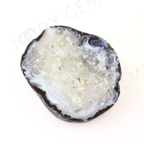 Joopy Gems Druzy Crystal Freesize Oval Bead/Slice, 57.208 carats, 31.8x26.8x7.8mm SLDRZC21