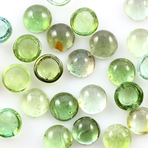 Joopy Gems Light Green Tourmaline Cabochon 6mm Round (CTOUGLTR6)