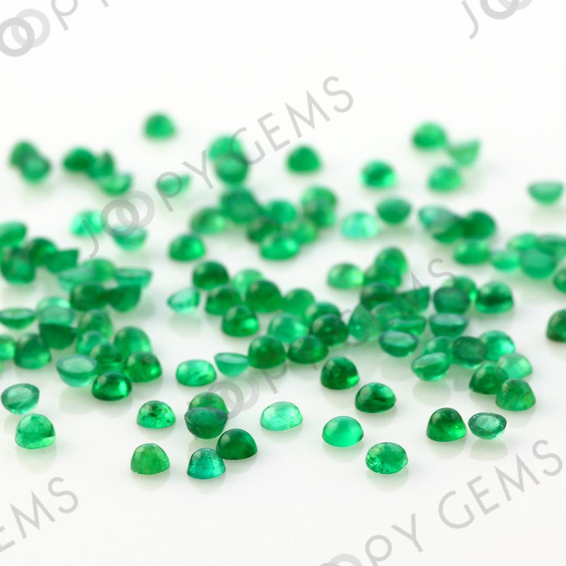 Joopy Gems Emerald Cabochon 2mm Round