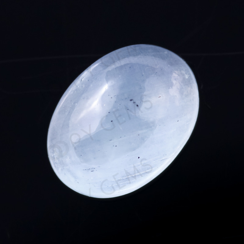 Joopy Gems Aquamarine (Milky) Oval Cabochon, 0.83 carats, 7x5.2x3.1mm