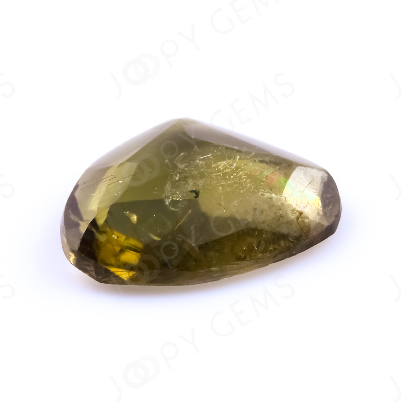 Joopy Gems Tourmaline Rose Cut Freeform, 0.745 carats, 8.1x6.2x2mm, PFRTOU677