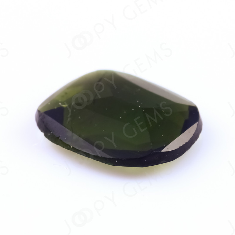 Joopy Gems Tourmaline Rose Cut Freeform, 0.43 carats, 6.7x5.3x1.4mm, PFRTOU747