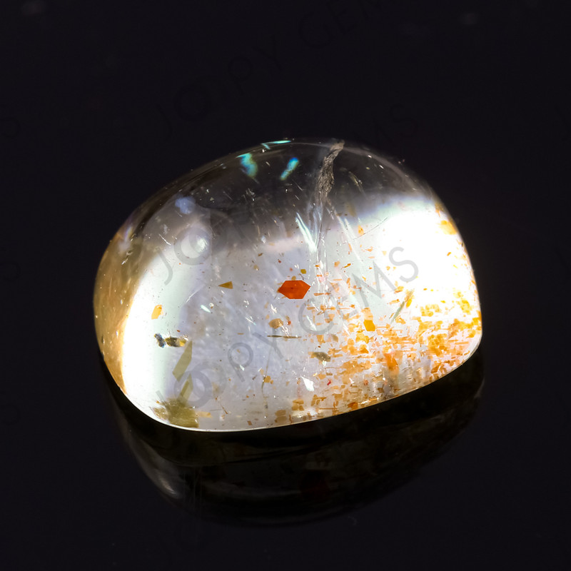 Joopy Gems Sunstone Rectangle Cabochon, 3.945 carats, 10.4x9x5.4mm