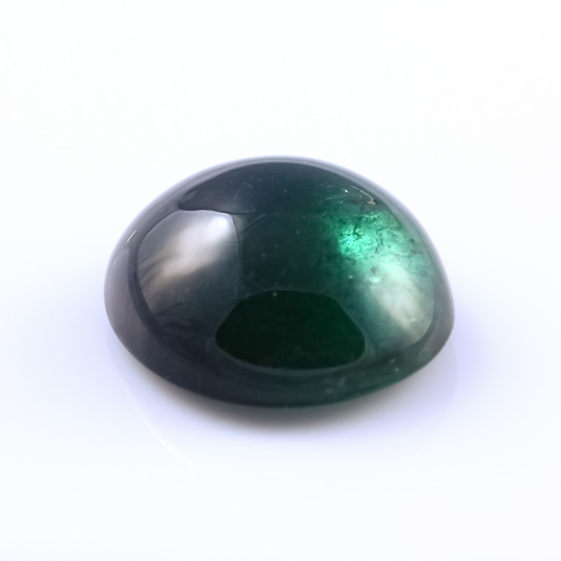 Joopy Gems SALE630 Green Tourmaline Cabochon Cabochon 10.9x8.9x4.4mm Oval, single stone