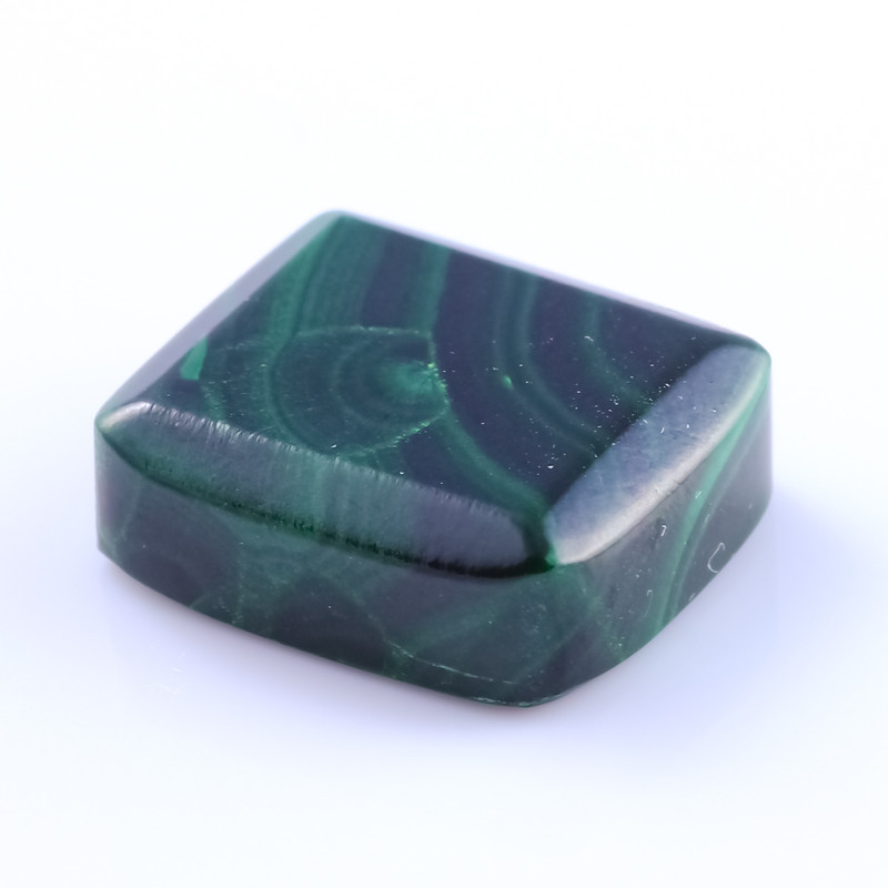 Joopy Gems SALE661 Malachite  12x14mm, Oblong,  single stone, 11.86 carats