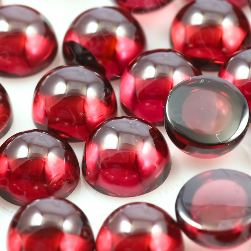 Joopy Gems SALE 836 Red Rhodolite Garnet Cabochon 6mm Round