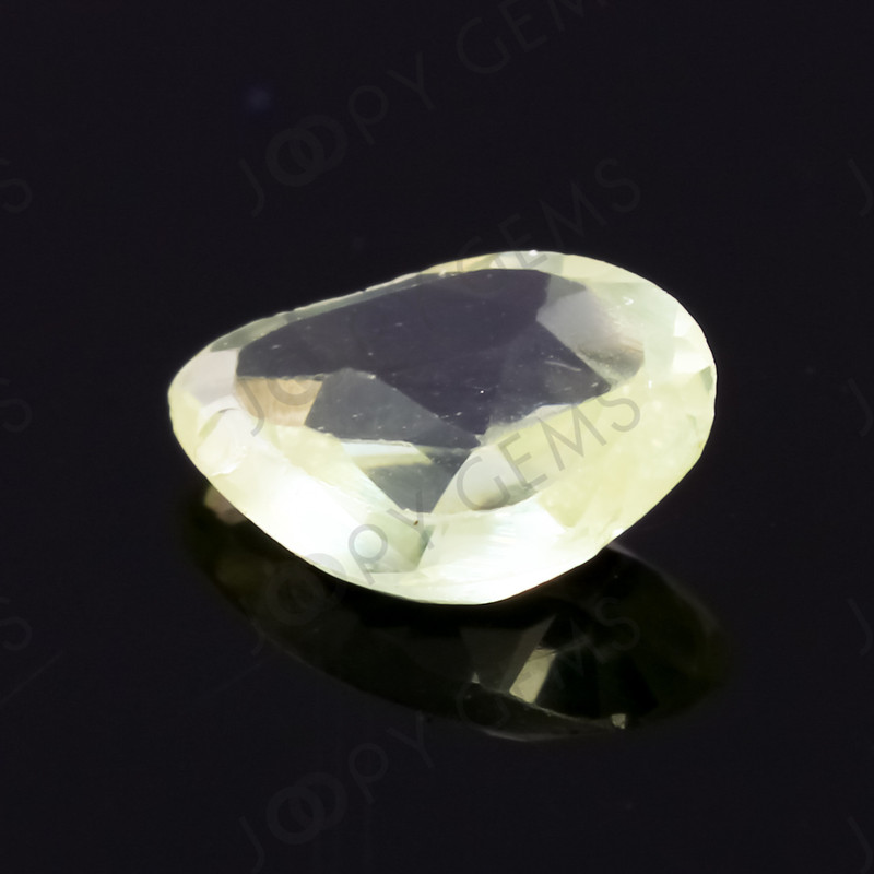 Joopy Gems Green Sapphire Rose Cut Freeform (Polki), 0.32 carats, 5.7x4.8x1.6mm