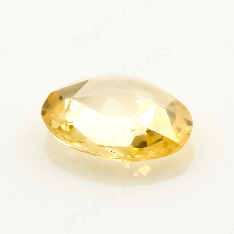 Joopy Gems Yellow Sapphire Rose Cut Freeform (Polki), 0.34 carats, 5.3x4x1.6mm