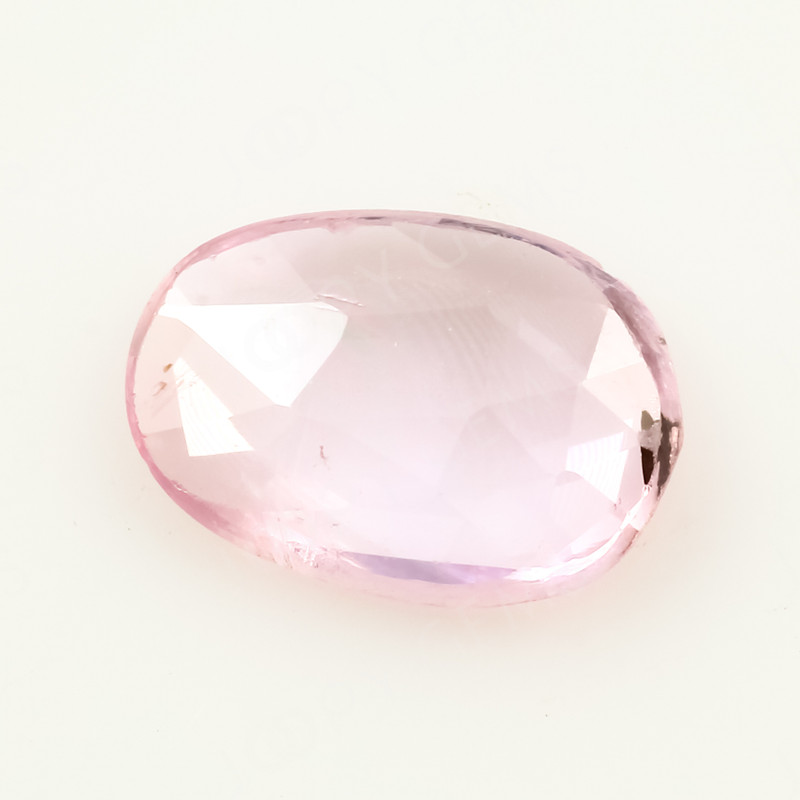 Joopy Gems Pink Sapphire Rose Cut Freeform (Polki), 0.44 carats, 6.5x4.6x1.6mm (PFRSPHML66)