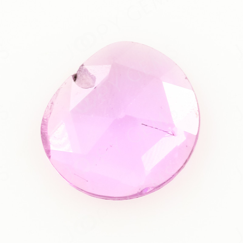 Joopy Gems Purple Sapphire Rose Cut Freeform (Polki), 0.255 carats, 4.8x5.2x1.2mm (PFRSPHML72)