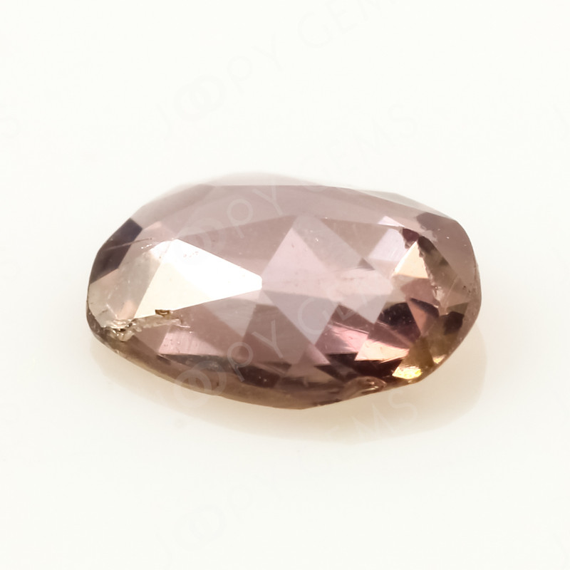 Joopy Gems Brown Sapphire Rose Cut Freeform (Polki), 0.35 carats, 5.5x4.4x1.6mm