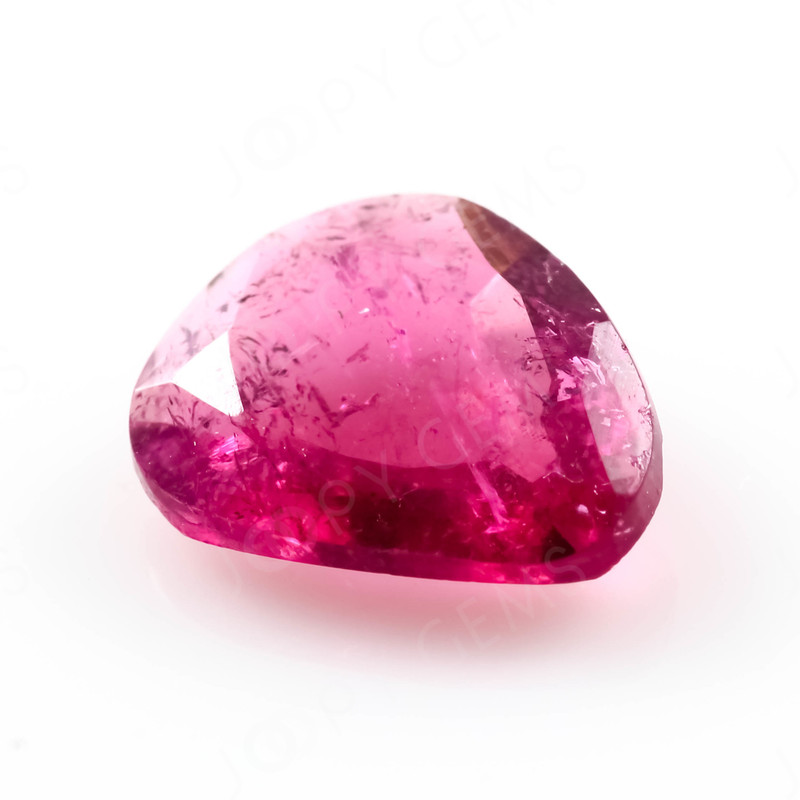 Joopy Gems Tourmaline Rose Cut Freeform, 1 carats, 8x6.2x2.4mm, PFRTOU843