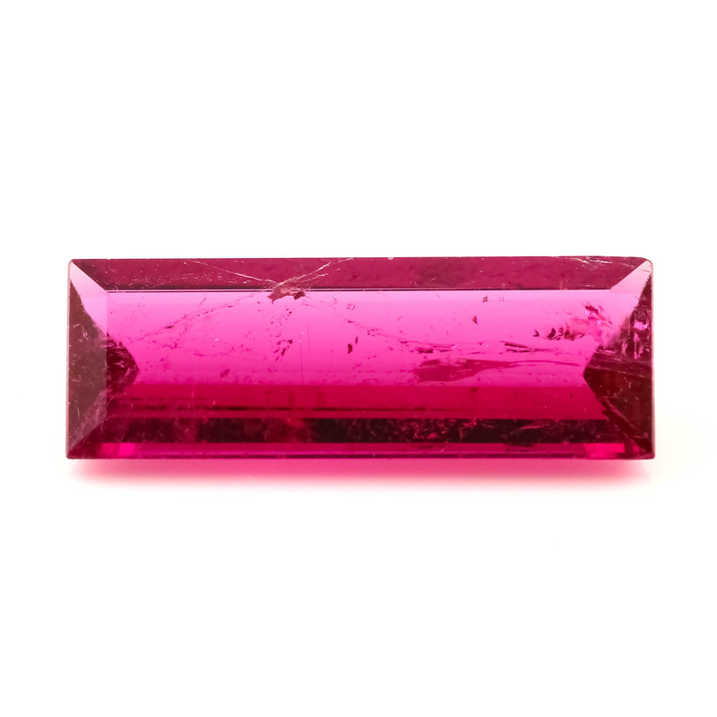 SALE927 Pink Tourmaline Step Cut 16x5.9mm Rectangle, 2.60ct