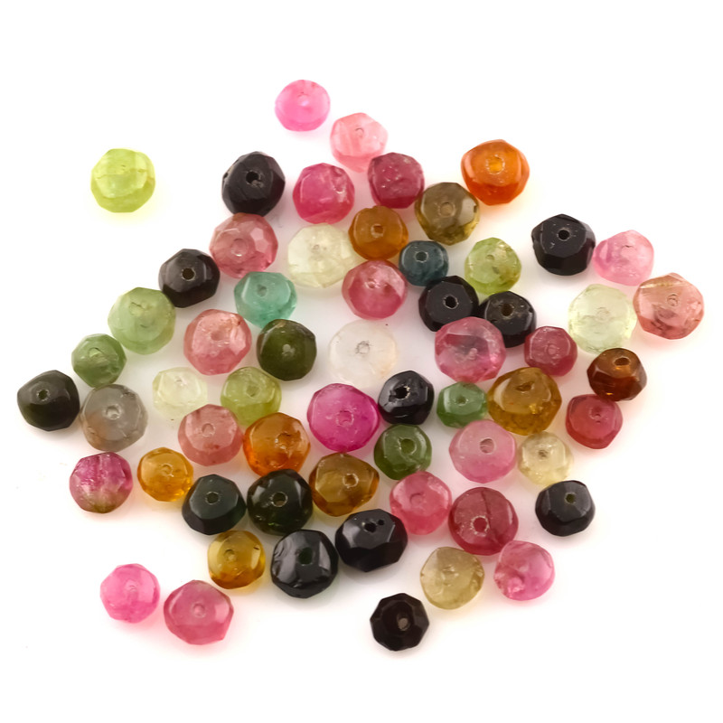 SALE930 Tourmaline Rondelle Beads 4x3mm  Lot of 60