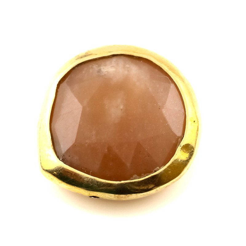 SALE932 Tourmaline Polki Set in 14ct gold filled silver 15x15mm approx