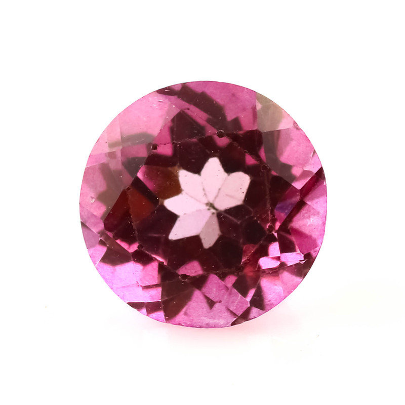 SALE934 Pink Topaz Brilliant Cut 6mm Round