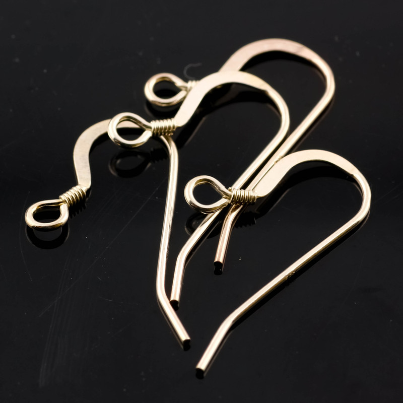 SALE948 Sterling silver fishhook ear wires, 2 pairs