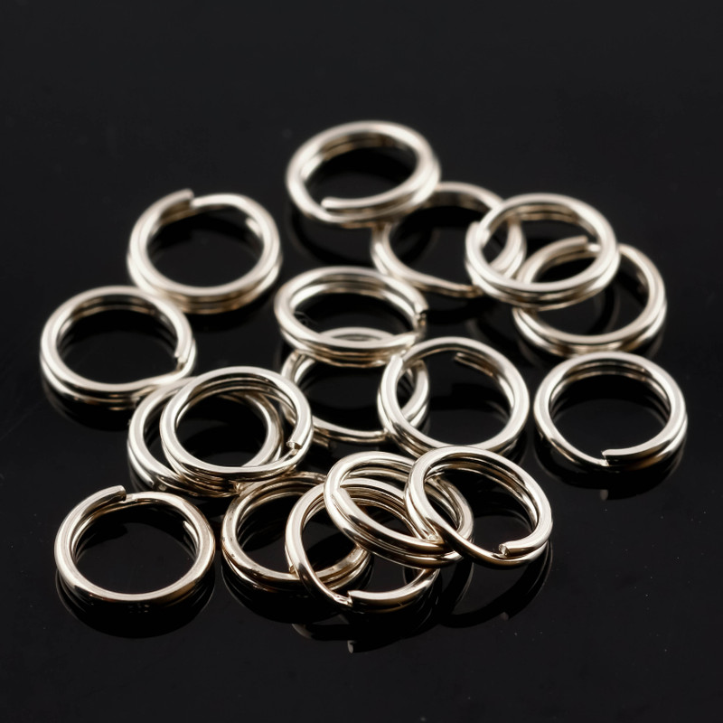 SALE954 Sterling silver split ring 5.2mm, pack of 17 pieces