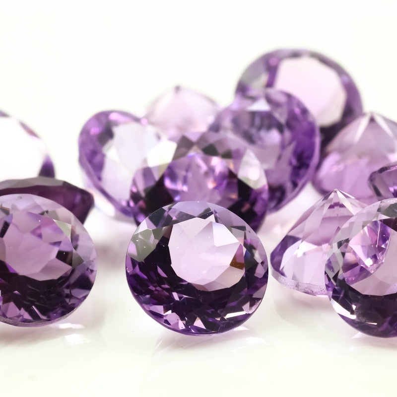 Joopy Gems SALE 765 Amethyst (Brazilian) Brilliant Cut 10mm Round (GBAMEBRR10)