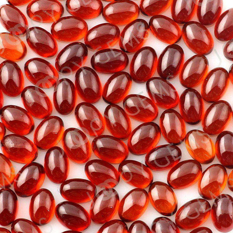 Joopy Gems Hessonite Garnet Cabochon 6x4mm Oval