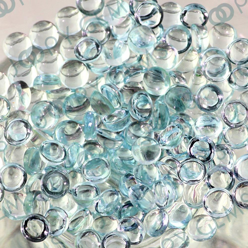 Joopy Gems Aquamarine (clean) Cabochon 4mm Round