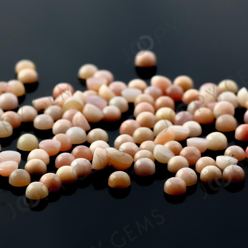 Joopy Gems Pink Opal Cabochon 4mm round