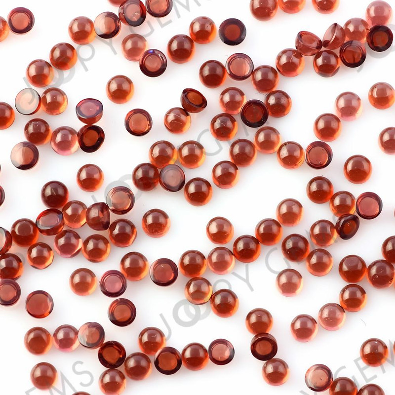 Joopy Gems Almandine Garnet Cabochon 3mm Round