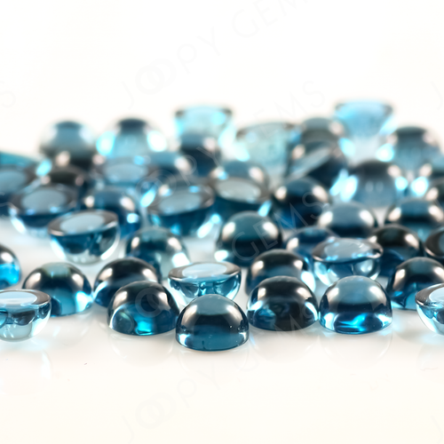 London Blue Topaz Cabochon 5mm Round