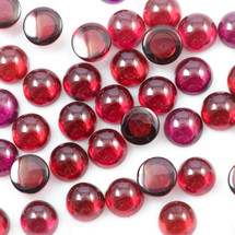 Joopy Gems Red Rhodolite Garnet Cabochon 6mm Round