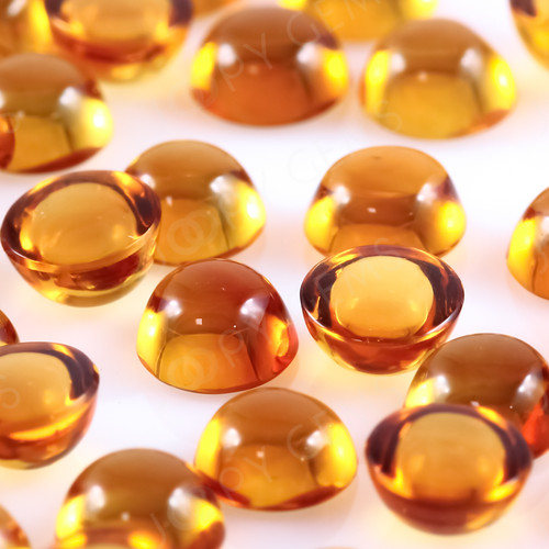 Citrine Cabochon 4mm Round
