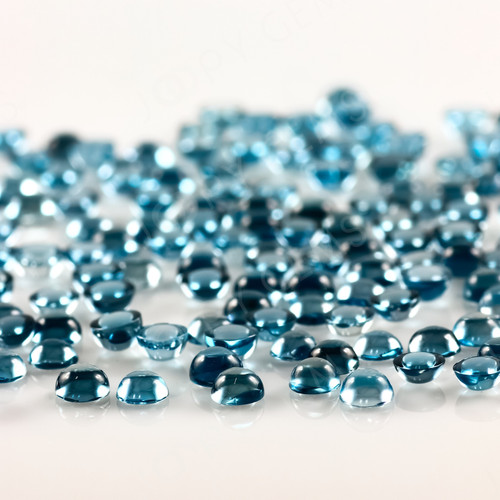 London Blue Topaz Cabochon 3mm Round
