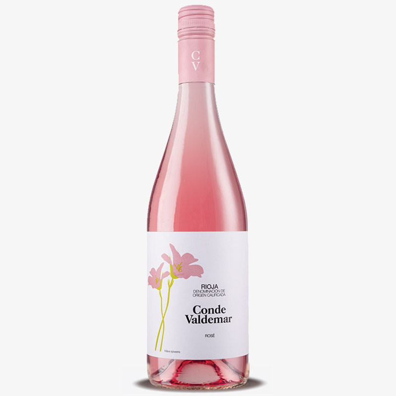 Conde Valdemar Rosé Rioja wine bottle