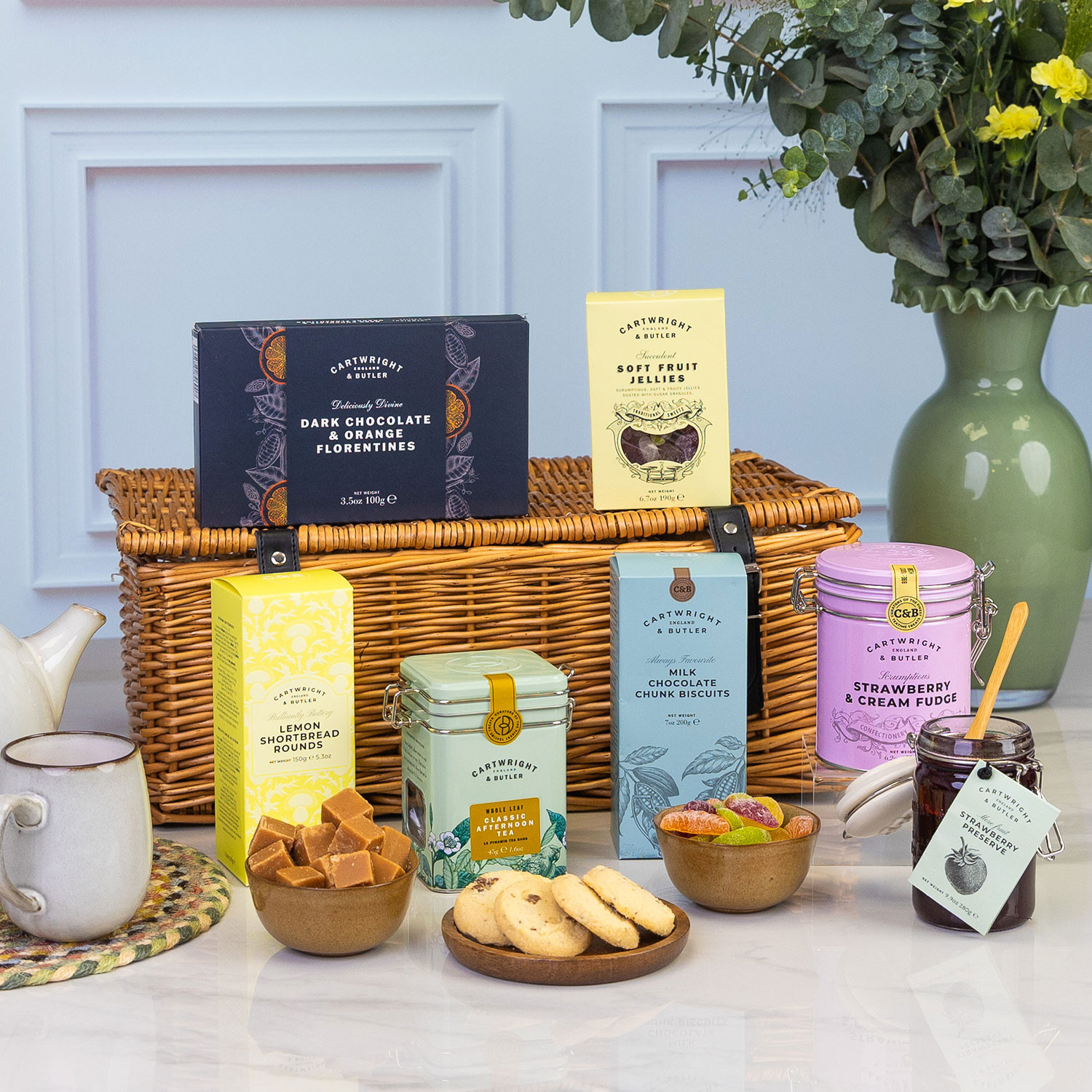 Cartwright & Butler Luxury Tea Time Basket