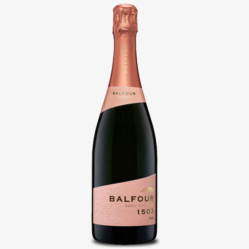 Balfour 1503 Rosé sparkling wine bottle