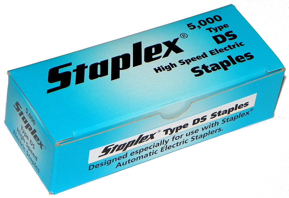Staplex Type DS High Speed Electric Staples - 5,000 per Box