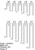 Senco L11BAB 3/4" Length Galvanized 18 Gauge 1/4" Crown Staples - 5,000 per Box