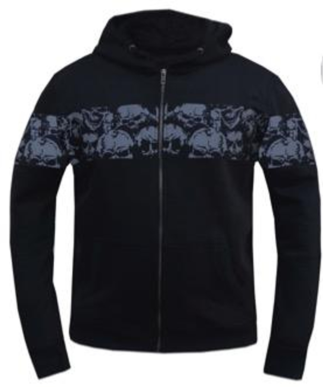 Reflective Skulls Full Zip Hoodie