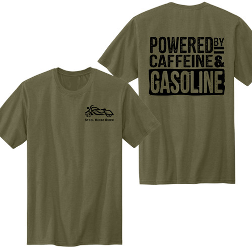 Powered By Caffeine & Gasoline Men's T-Shirt 