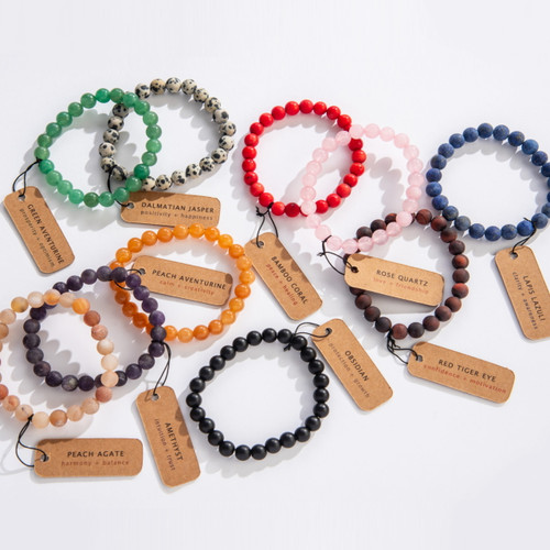 Healing Natural Stone Bracelets - Perfect For Stacking 
