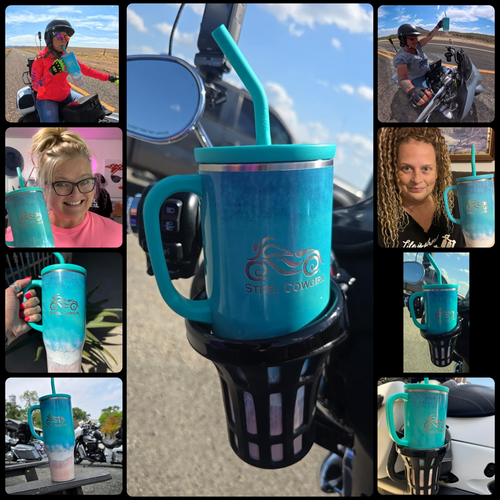 LIMITED EDITION 40oz High Tide Steel Cowgirl Swig Tumbler