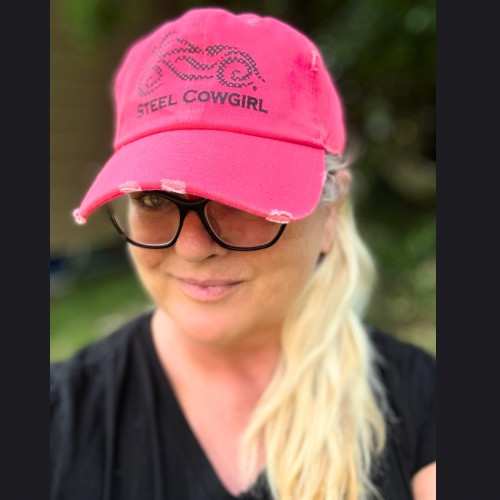 Neon Pink w/ Checkered Signature Logo Hat