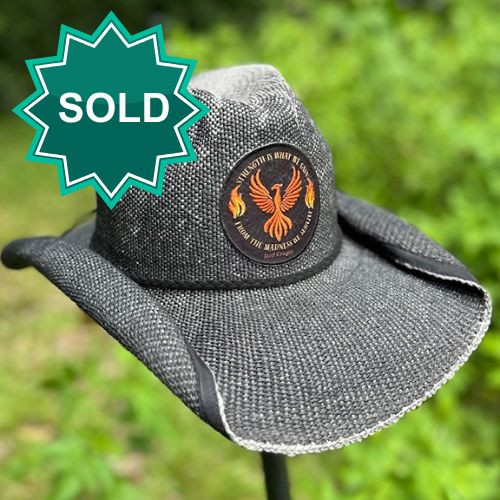 *SOLD* Phoenix Rising Shapeable Straw Cowboy Hat
