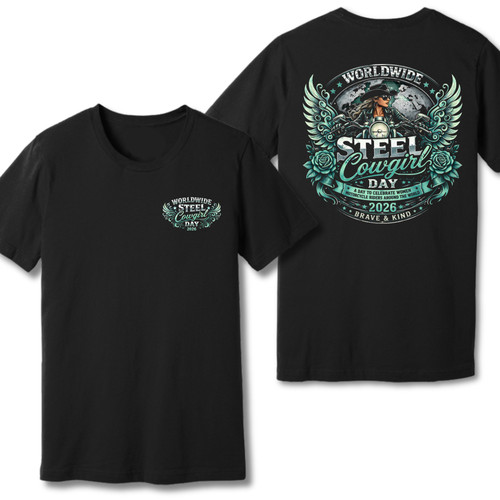 2026 Worldwide Steel Cowgirl Day Short Sleeve Crewneck Large Back Graphic * UNISEX SIZE RUNS LARGE